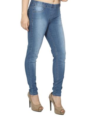 stone washed denim jegging - 15518268 - Standard Image - 2