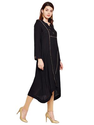 Asymmetric block print kurta - 15518297 - Standard Image - 2