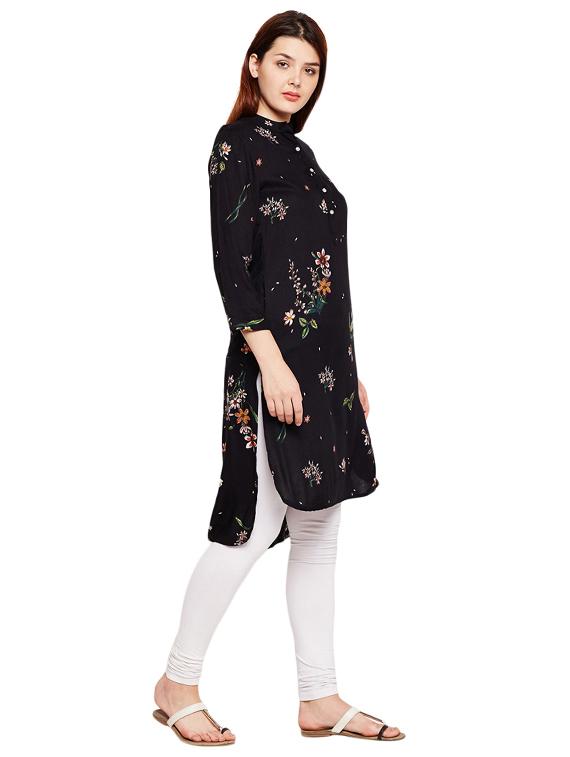 Printed high-low kurta - 15518298 - Zoom Image - 2