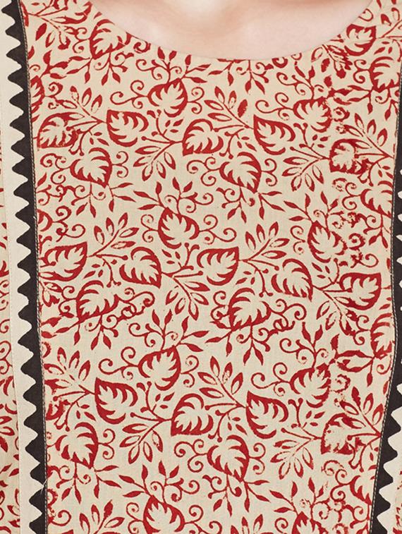 Perinted straight kurti - 15518299 - Zoom Image - 5