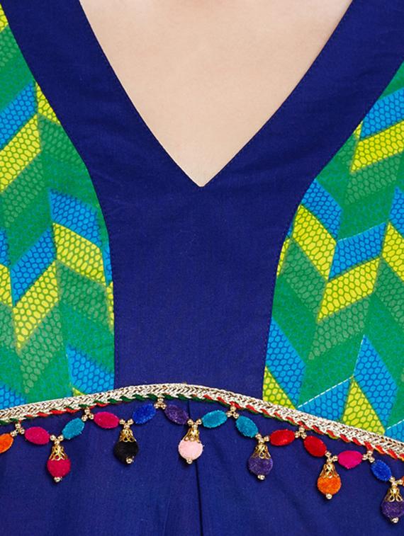 Straight embellished kurti - 15518300 - Zoom Image - 5