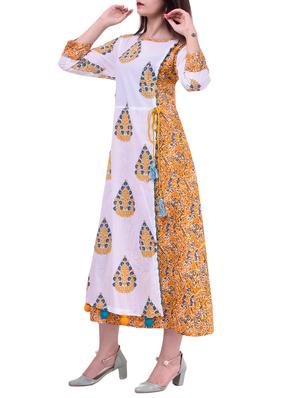 Printed layered kurta - 15518377 - Standard Image - 2