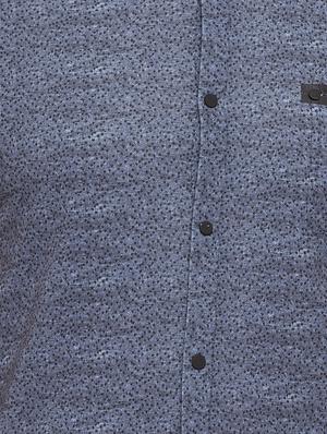 blue cotton casual shirt - 15518947 - Standard Image - 5