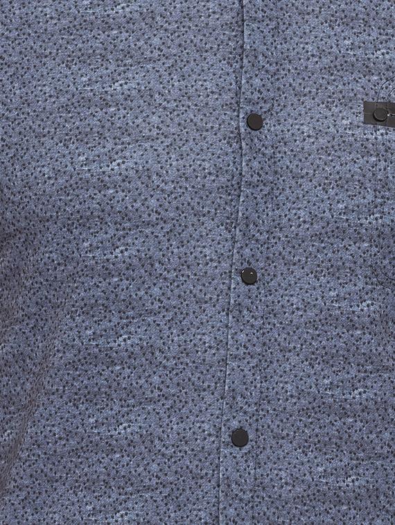 blue cotton casual shirt - 15518947 - Zoom Image - 5