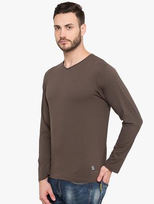brown cotton t-shirt - 15519214 - Standard Image - 2