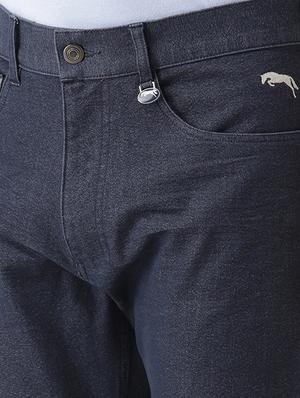 navy blue denim plain jeans - 15519401 - Standard Image - 5