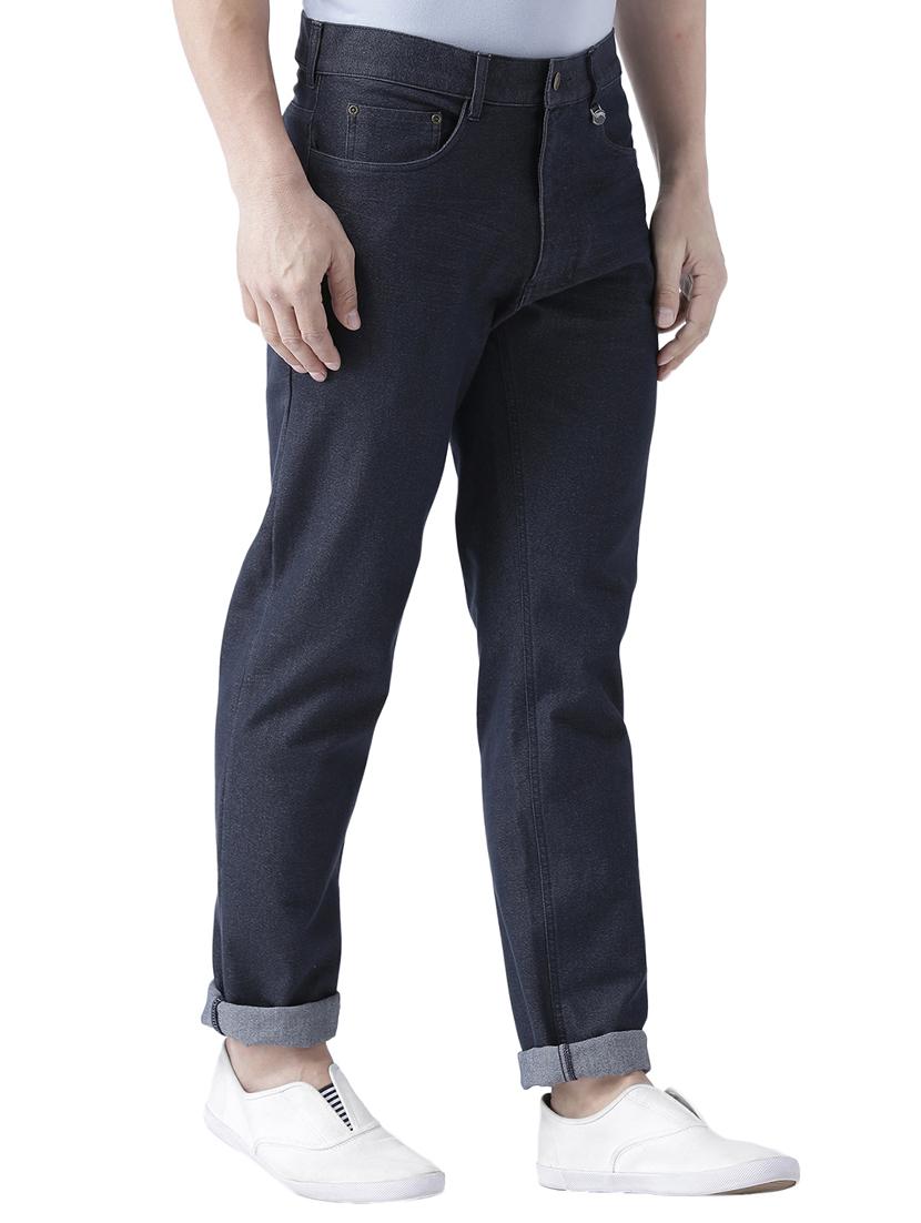 navy blue denim plain jeans - 15519401 - Zoom Image - 2