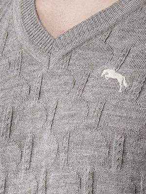 grey acrylic pullover - 15519405 - Standard Image - 5