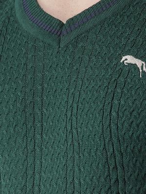 green acrylic pullover - 15519410 - Standard Image - 5