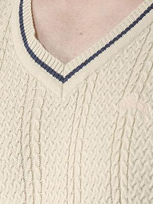 beige acrylic pullover - 15519411 - Standard Image - 5