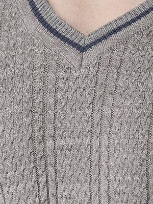 grey acrylic pullover - 15519412 - Standard Image - 5