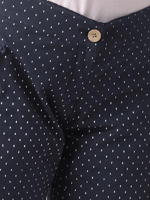 polka dotted mid waist shorts - 15519423 - Standard Image - 5