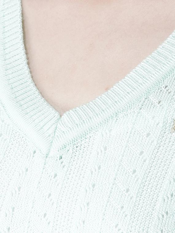 ribbed hem v-neck pullover - 15519457 - Zoom Image - 5