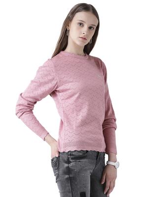 pointelle knit scallop edge pullover - 15519459 - Standard Image - 2