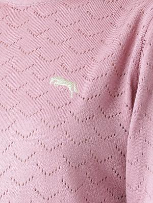 pointelle knit scallop edge pullover - 15519459 - Standard Image - 5