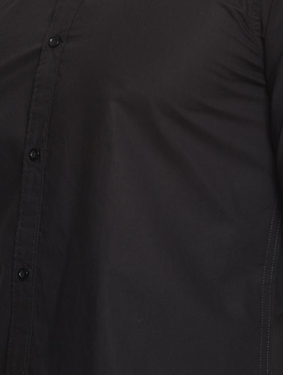 black cotton casual shirt - 15519460 - Zoom Image - 5
