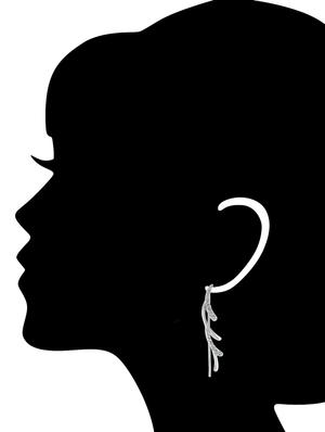 Silver Tone Stone Earrings - 15519613 - Standard Image - 2