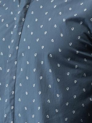 blue cotton casual shirt - 15521936 - Standard Image - 5