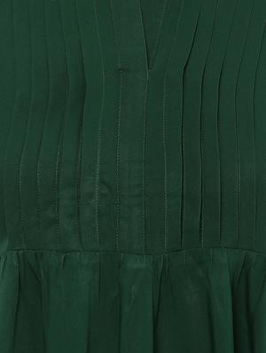 pin-tucked flared maxi dress - 15523850 - Standard Image - 5
