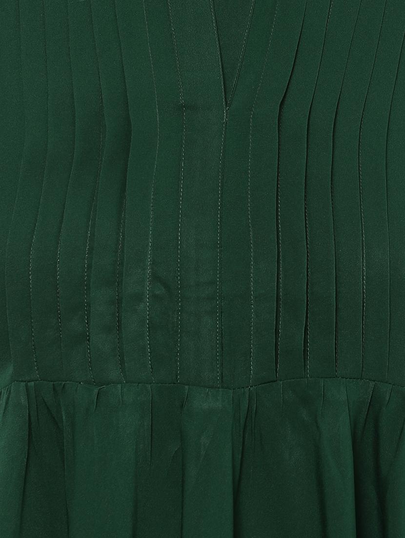 pin-tucked flared maxi dress - 15523850 - Zoom Image - 5