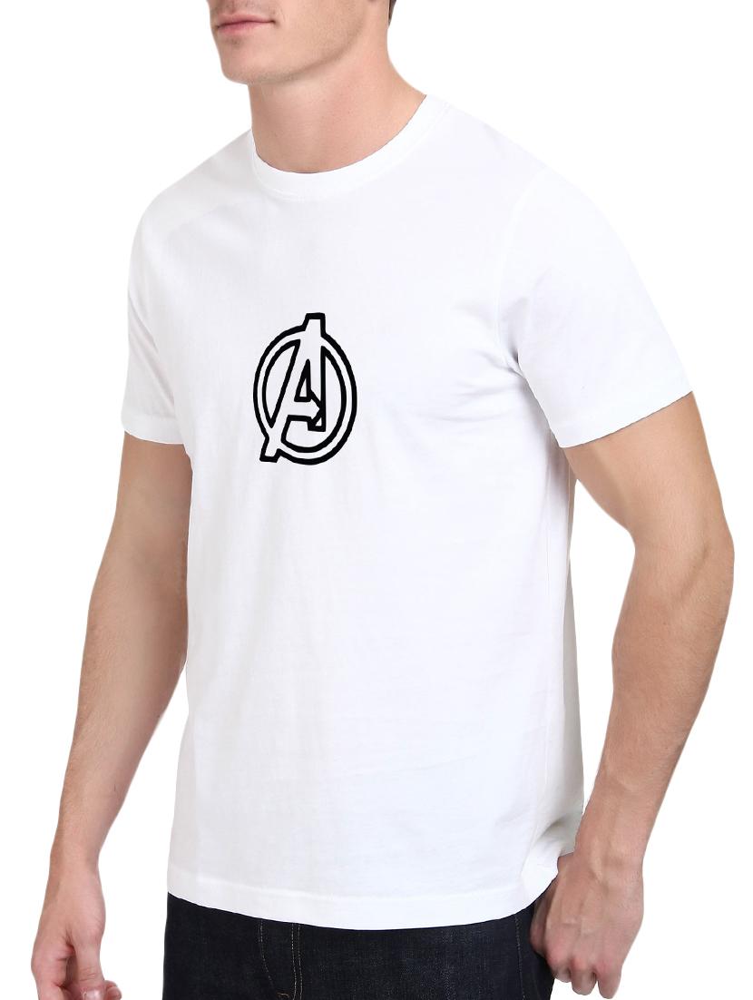 white cotton chest print tshirt - 15523922 - Zoom Image - 2