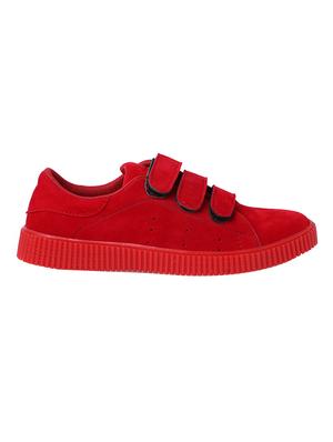 red Suede slip on sneakers - 15526763 - Standard Image - 2
