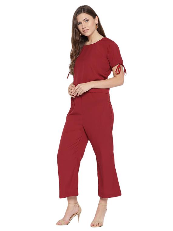 tie detail top and trouser set - 15526915 - Zoom Image - 2