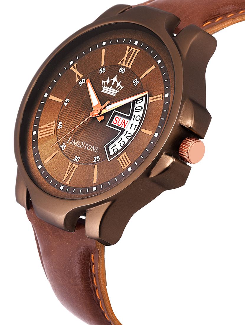 LimeStone Round dial analog watch - (LS2745) - 15526955 - Zoom Image - 2