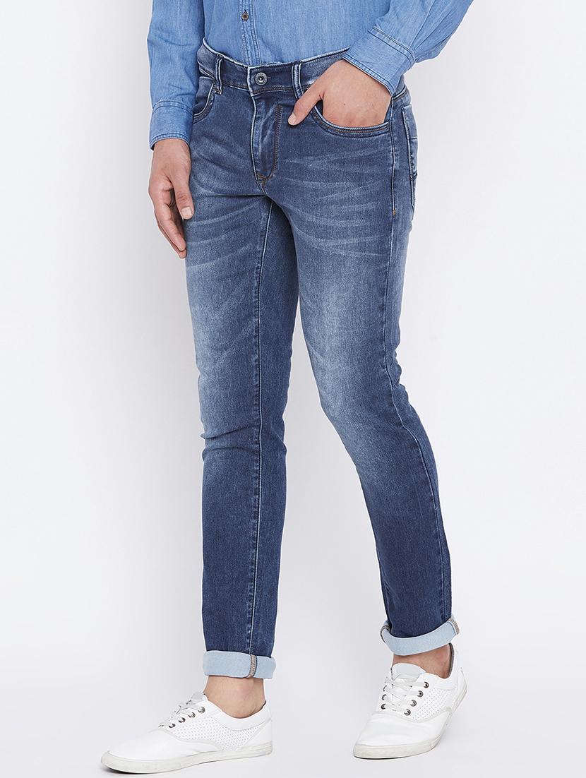 blue denim washed jeans - 15527502 - Zoom Image - 2