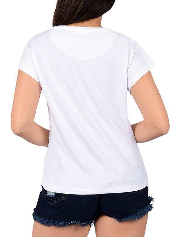 slogan print graphic tee - 15532591 - Zoom Image - 2