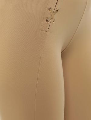eyelet lace-up solid jegging - 15535695 - Standard Image - 5