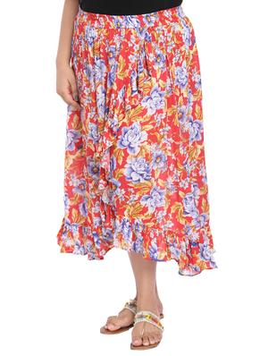 Floral ruffled skirt - 15538303 - Standard Image - 2