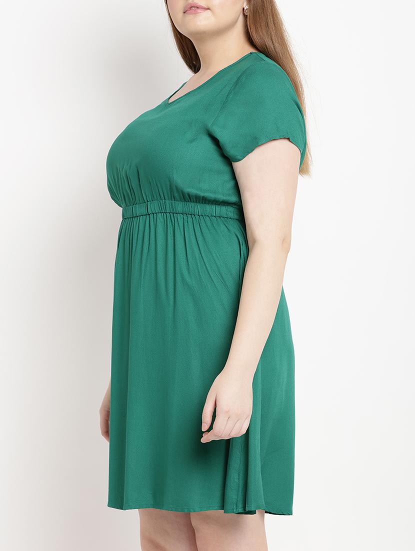 Elasticated waist flared dress - 15538310 - Zoom Image - 2