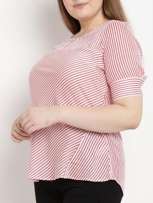 Striped plus top - 15538337 - Standard Image - 2