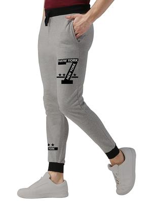 grey cotton blend jogger - 15540387 - Standard Image - 2