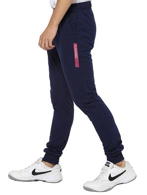 navy blue cotton blend jogger - 15540388 - Standard Image - 2