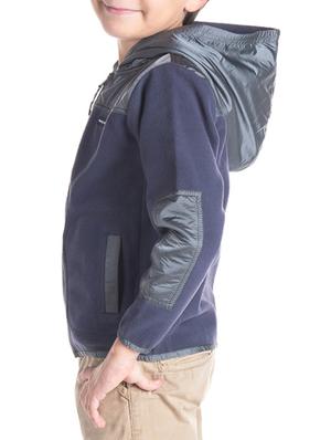 grey fleece bomber jacket - 15542965 - Standard Image - 2