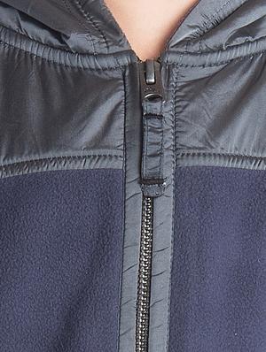 grey fleece bomber jacket - 15542965 - Standard Image - 5