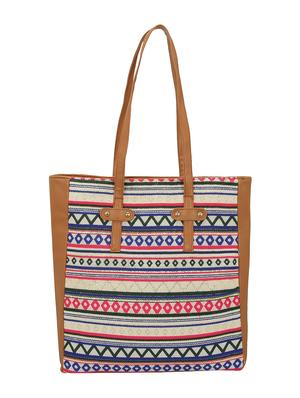 multi colored canvas regular tote - 15544311 - Standard Image - 2