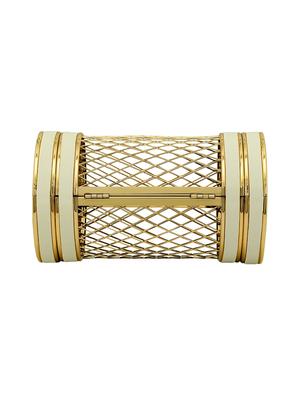 white metal box clutch - 15544791 - Standard Image - 2