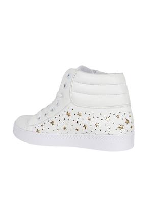 white lace-up sneakers - 15545240 - Standard Image - 2