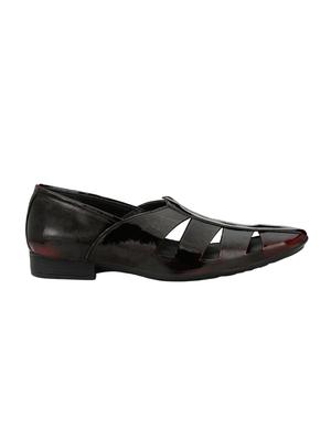 black patent leather slip on sandals - 15545325 - Standard Image - 2