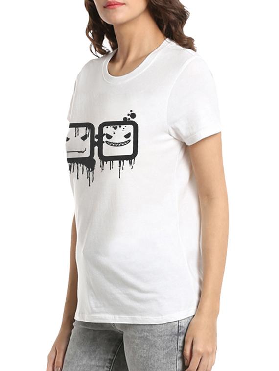 graphic print short sleeved tee - 15545587 - Zoom Image - 2