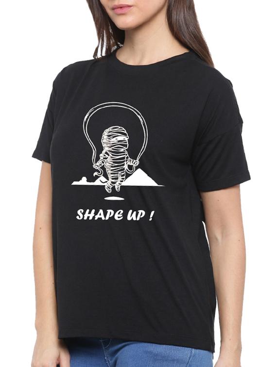 drop shoulder graphic tee - 15545621 - Zoom Image - 2