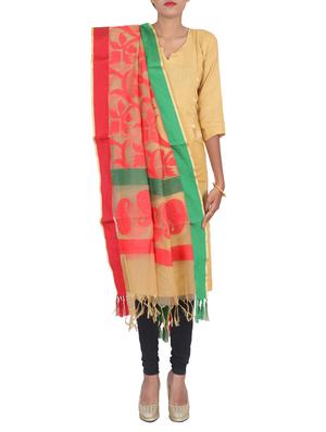 banarasi dupatta with tassels - 15545828 - Standard Image - 2