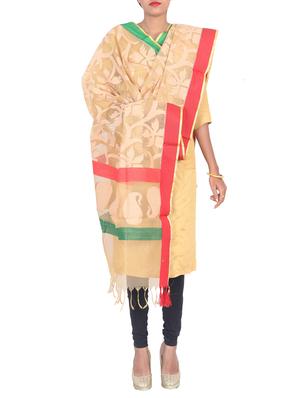 self design dupatta with tassles - 15545829 - Standard Image - 2