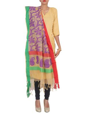self design dupatta with tassles - 15545832 - Standard Image - 2