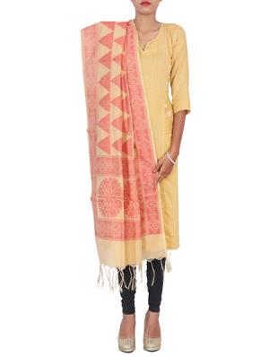 self design dupatta with tassles - 15545833 - Standard Image - 2