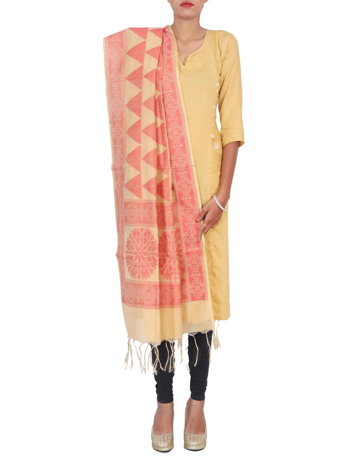 self design dupatta with tassles - 15545833 - Zoom Image - 2