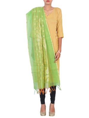 banarasi dupatta with tassels - 15545850 - Standard Image - 2